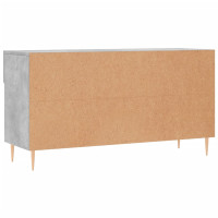 Produktbild för Skobänk betonggrå 102x35x55 cm konstruerat trä