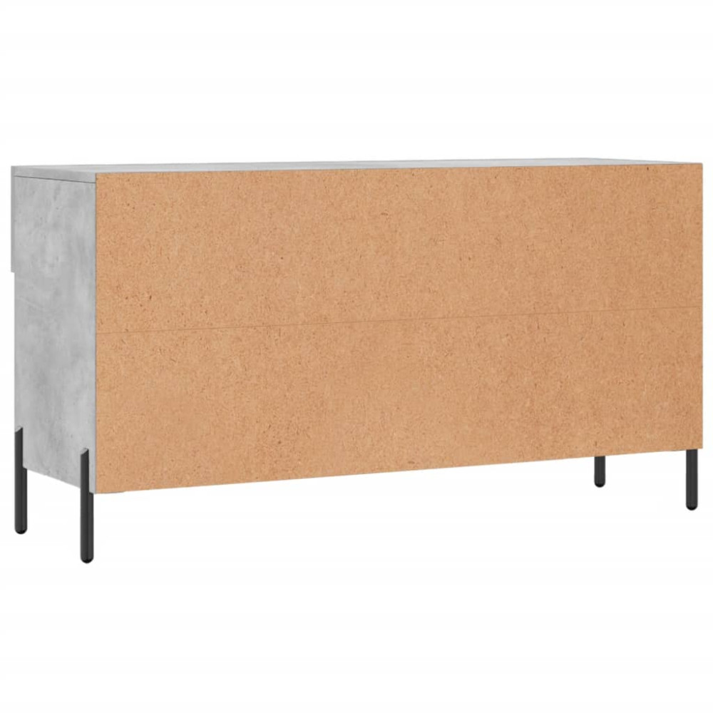 Produktbild för Skobänk betonggrå 102x35x55 cm konstruerat trä