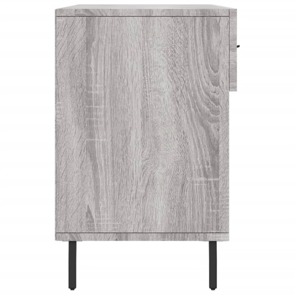 Produktbild för Skobänk grå sonoma 102x35x55 cm konstruerat trä