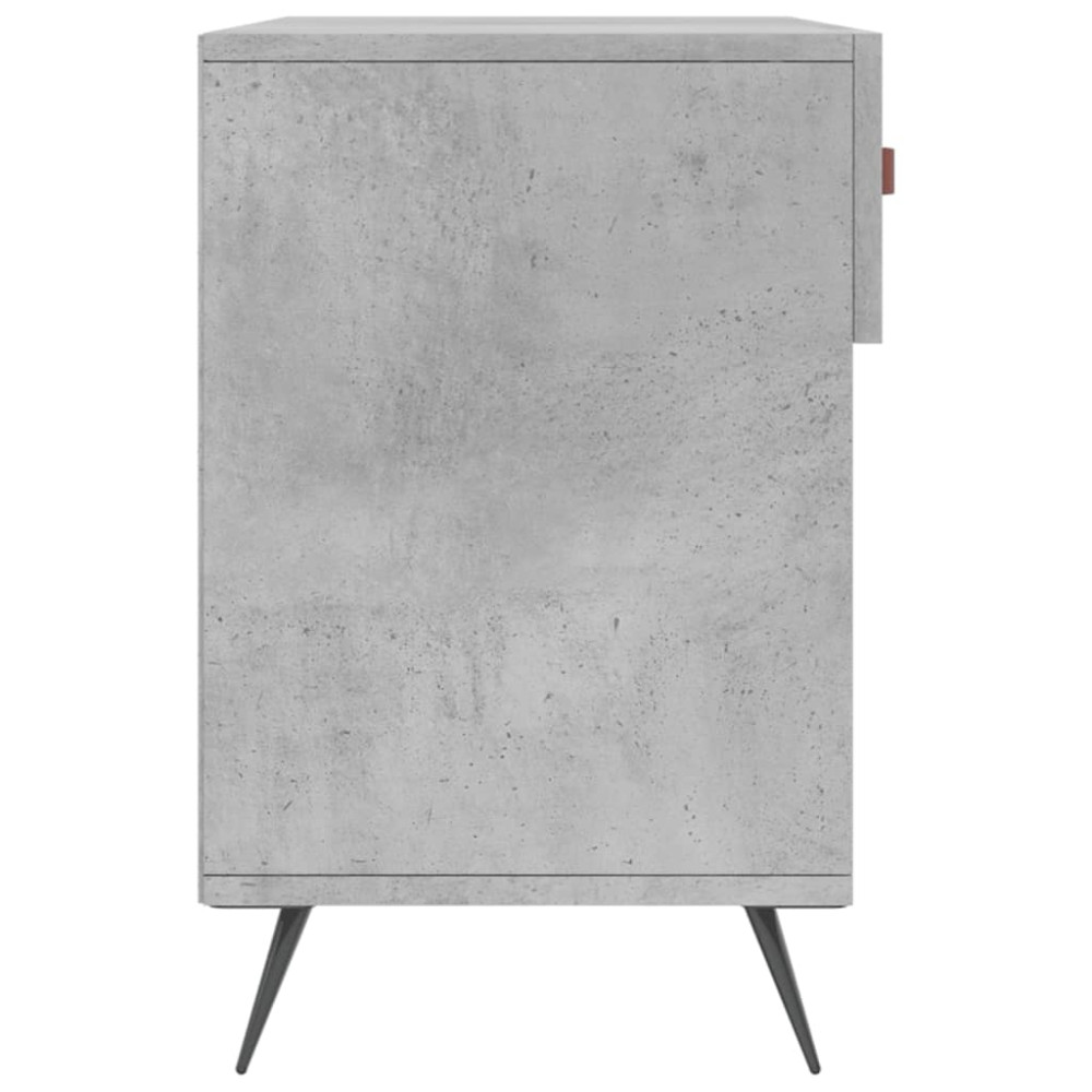 Produktbild för Skobänk betonggrå 102x35x55 cm konstruerat trä