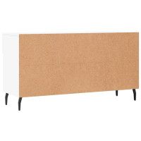 Produktbild för Skobänk vit 102x35x55 cm konstruerat trä