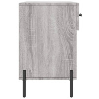 Produktbild för Skobänk grå sonoma 102x35x55 cm konstruerat trä