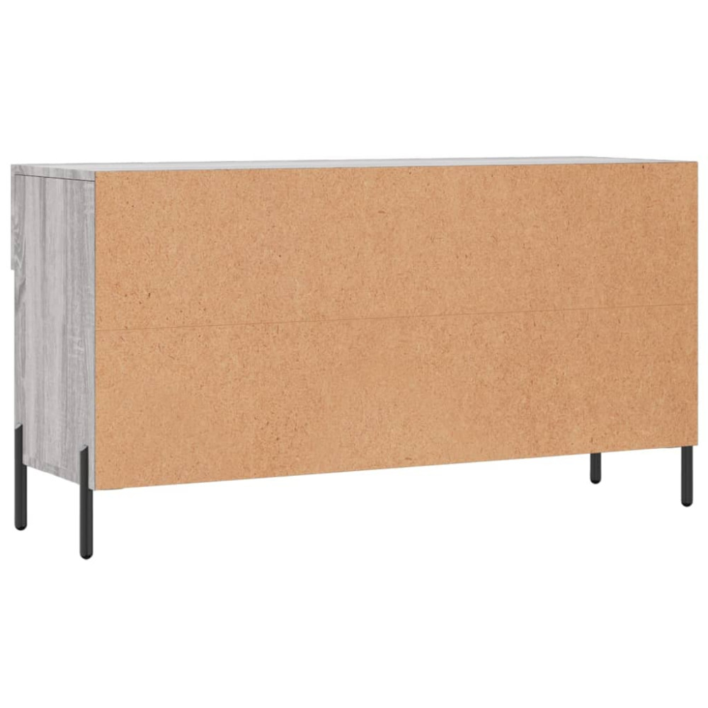Produktbild för Skobänk grå sonoma 102x35x55 cm konstruerat trä