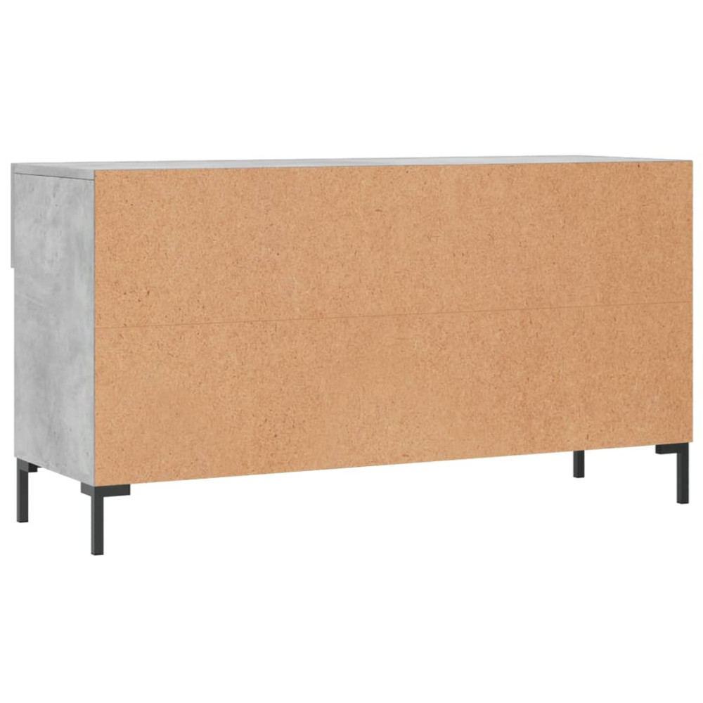 Produktbild för Skobänk betonggrå 102x35x55 cm konstruerat trä