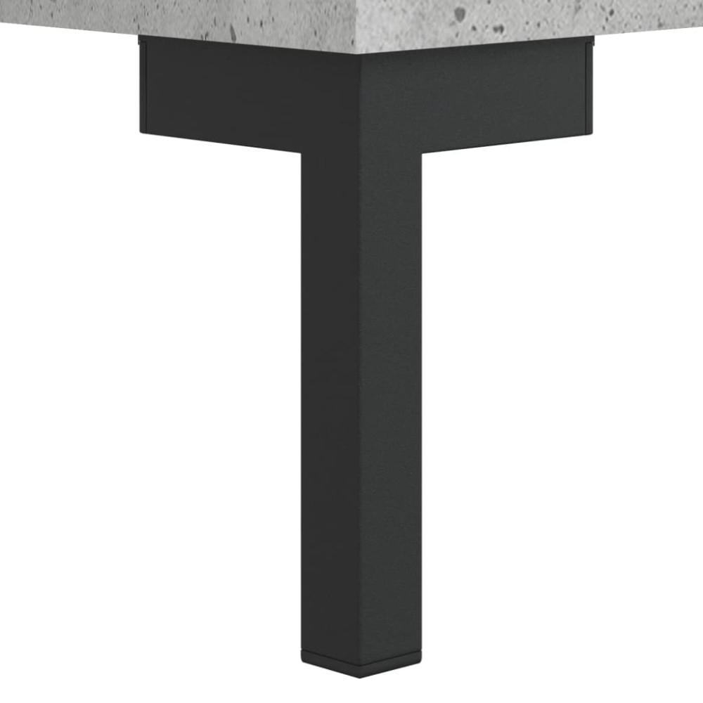 Produktbild för Skobänk betonggrå 102x35x55 cm konstruerat trä