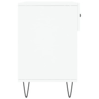 Produktbild för Skobänk vit 102x35x55 cm konstruerat trä