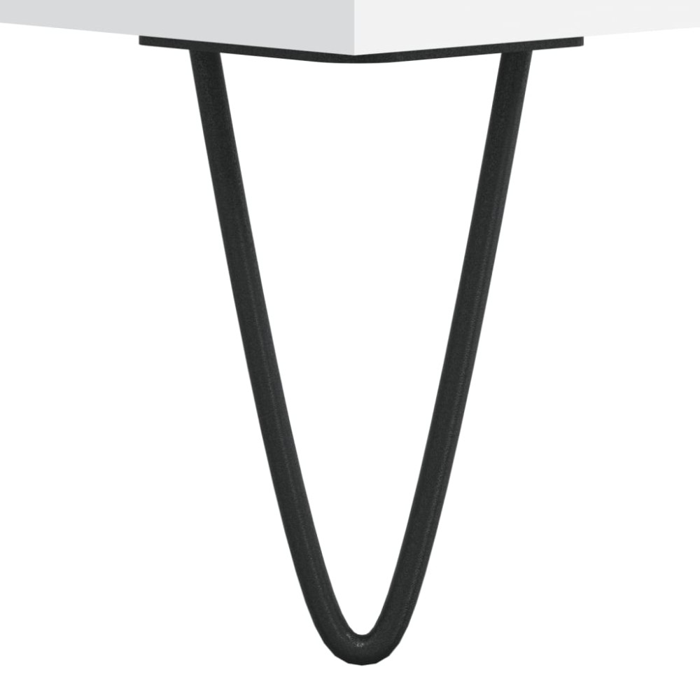 Produktbild för Skobänk vit 102x35x55 cm konstruerat trä