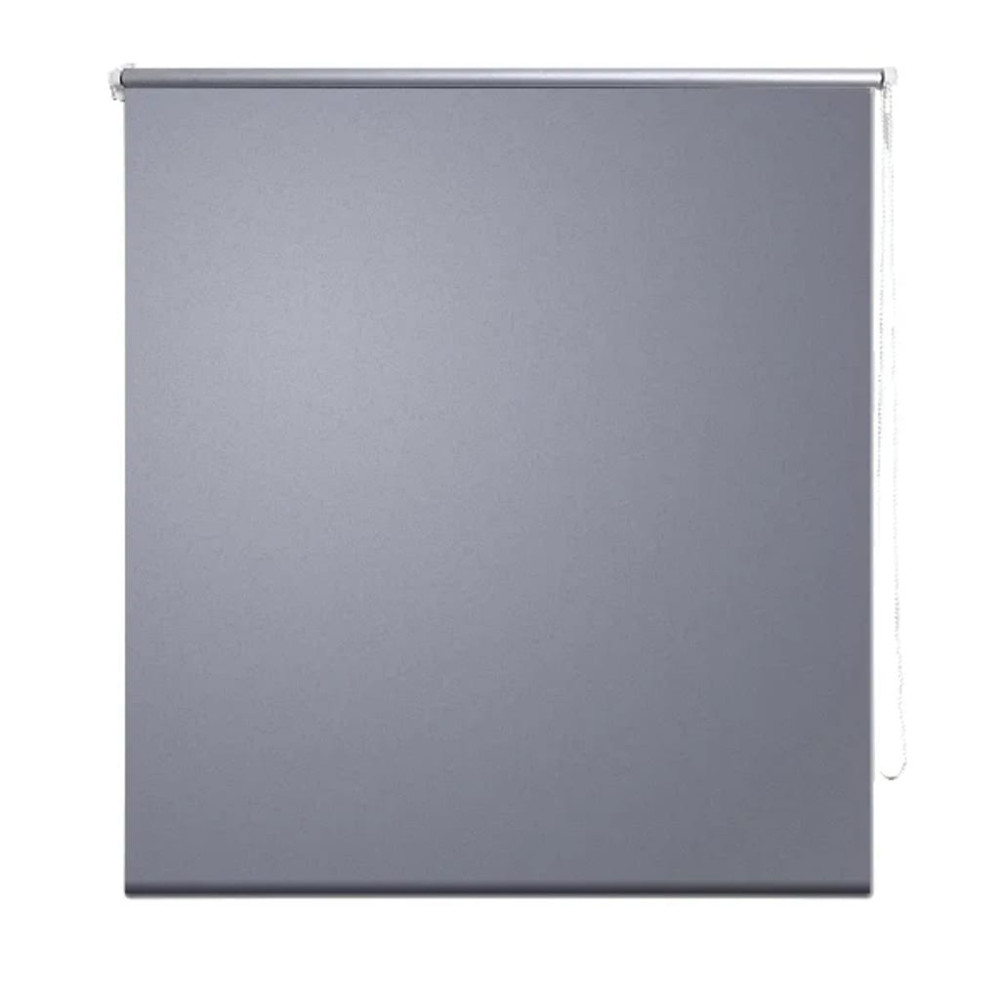 Produktbild för Rullgardin mörkläggning 84,4x175 cm Tygbredd 80 cm grå