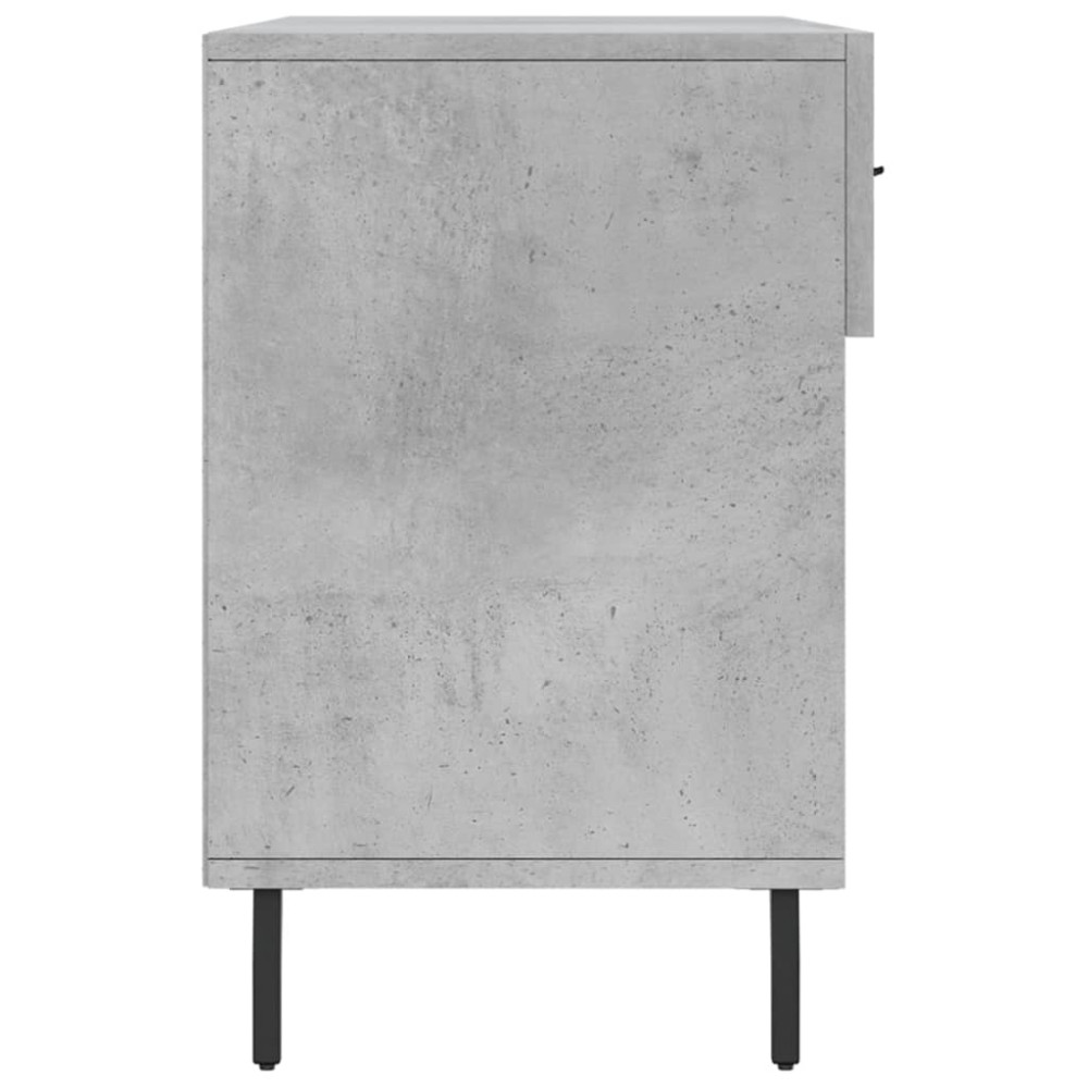 Produktbild för Skobänk betonggrå 102x35x55 cm konstruerat trä