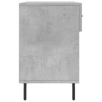 Produktbild för Skobänk betonggrå 102x35x55 cm konstruerat trä