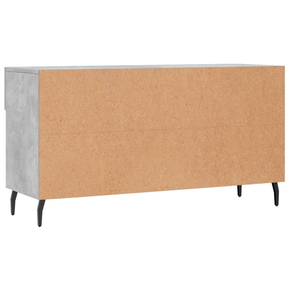 Produktbild för Skobänk betonggrå 102x35x55 cm konstruerat trä