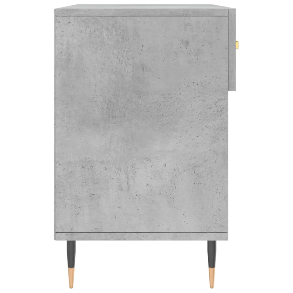 Produktbild för Skobänk betonggrå 102x35x55 cm konstruerat trä