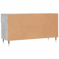 Produktbild för Skobänk betonggrå 102x35x55 cm konstruerat trä