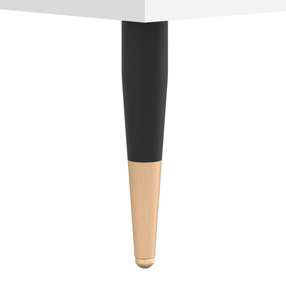 Produktbild för Skobänk vit 102x35x55 cm konstruerat trä
