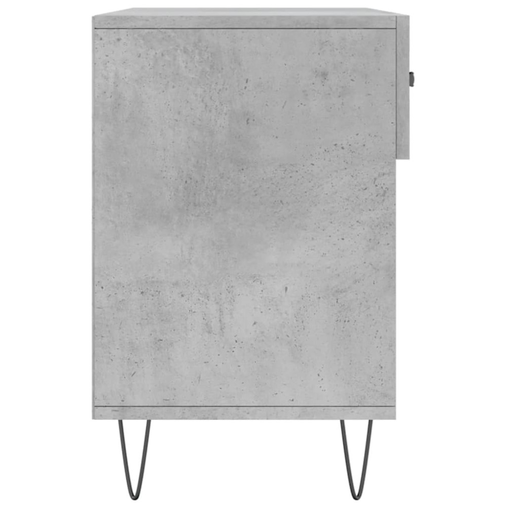 Produktbild för Skobänk betonggrå 102x35x55 cm konstruerat trä