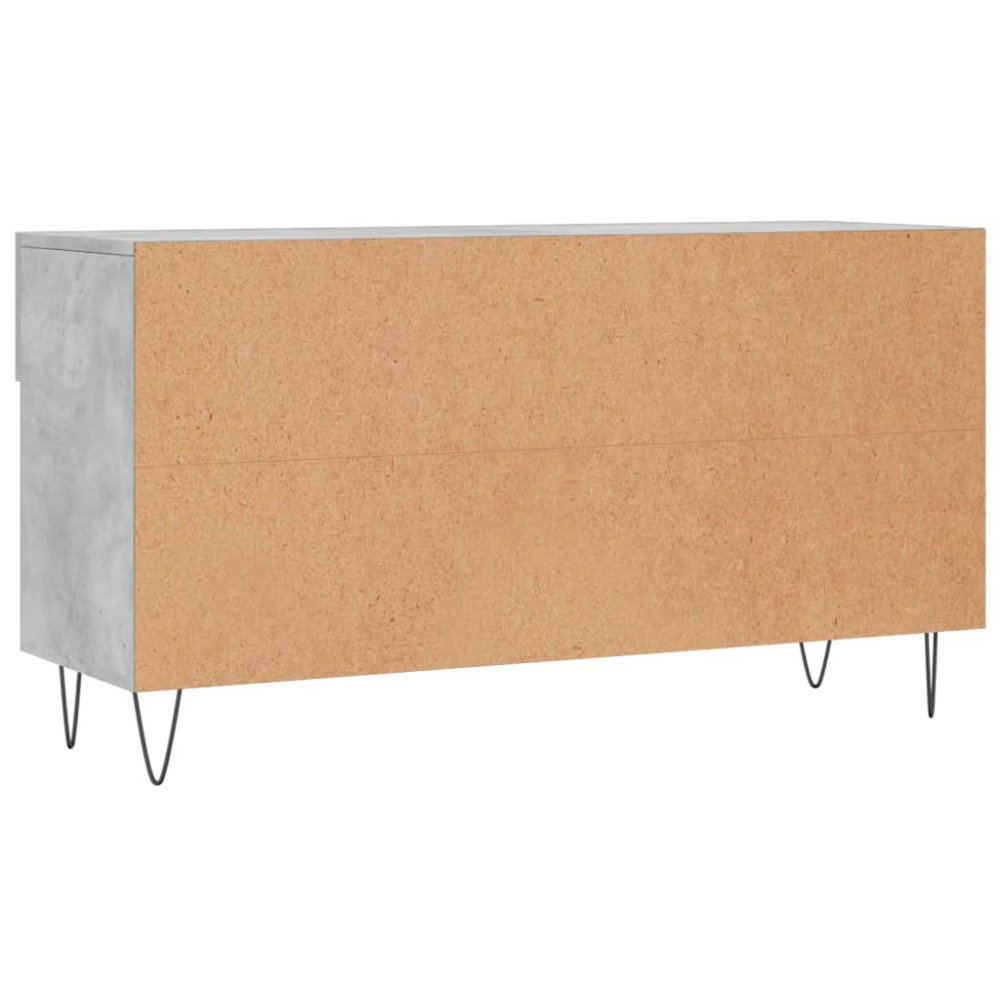 Produktbild för Skobänk betonggrå 102x35x55 cm konstruerat trä