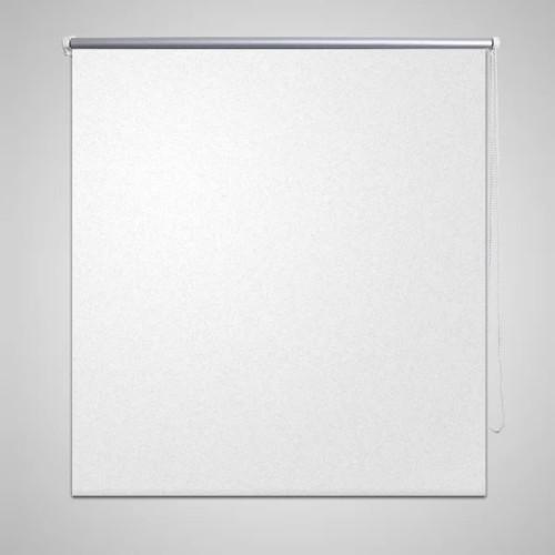 vidaXL Rullgardin för mörkläggning 120 x 230 cm vit