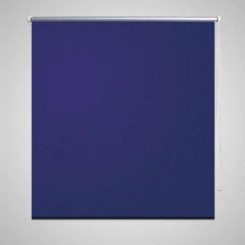 vidaXL Rullgardin marinblå 160 x 175 cm mörkläggande
