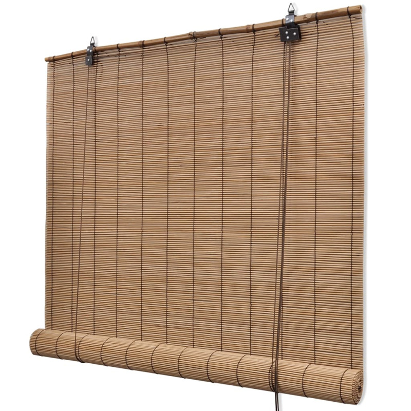 Produktbild för Rullgardin bambu 150 x 220 cm brun