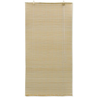 Produktbild för Rullgardin naturlig bambu 80 x 160 cm