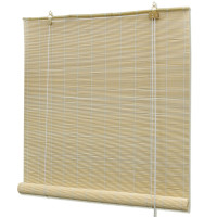 Produktbild för Rullgardin naturlig bambu 120 x 220 cm