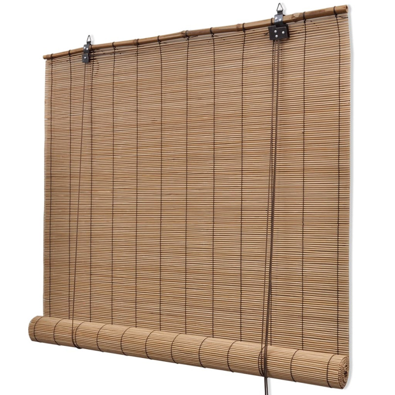 Produktbild för Rullgardin i bambu 140 x 160 cm brun