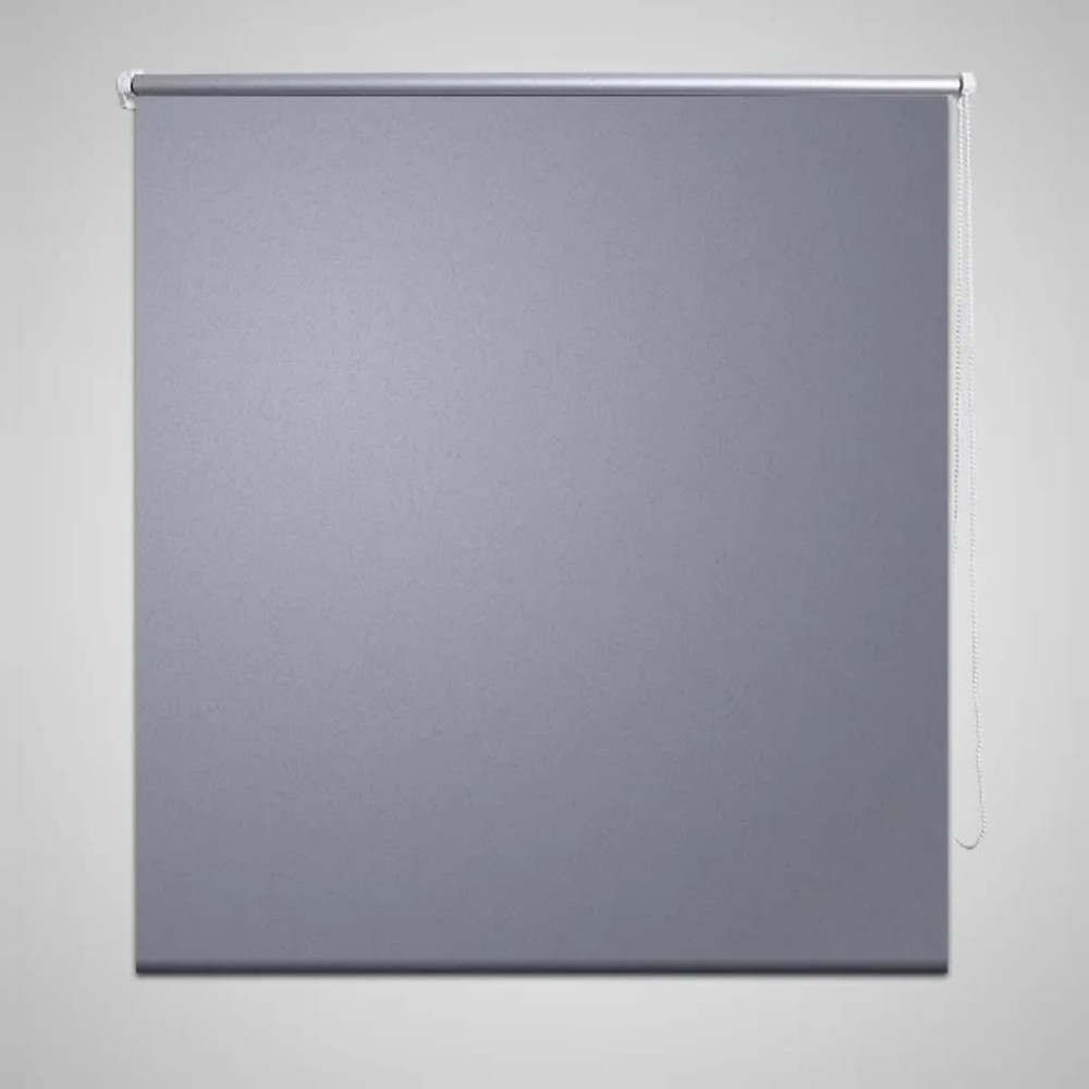 Produktbild för Rullgardin Mörkläggning 44,4x100 cm Tygbredd 40 cm Grå