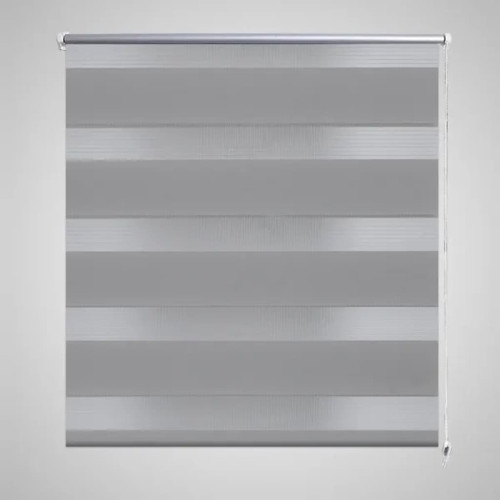 vidaXL Zebragardin 70,9x120 cm Tygbredd 66,7 cm grå - Gardiner & Persienner