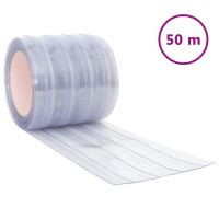 Produktbild för Köldridå transparent 200x1,6 mm 50 m PVC