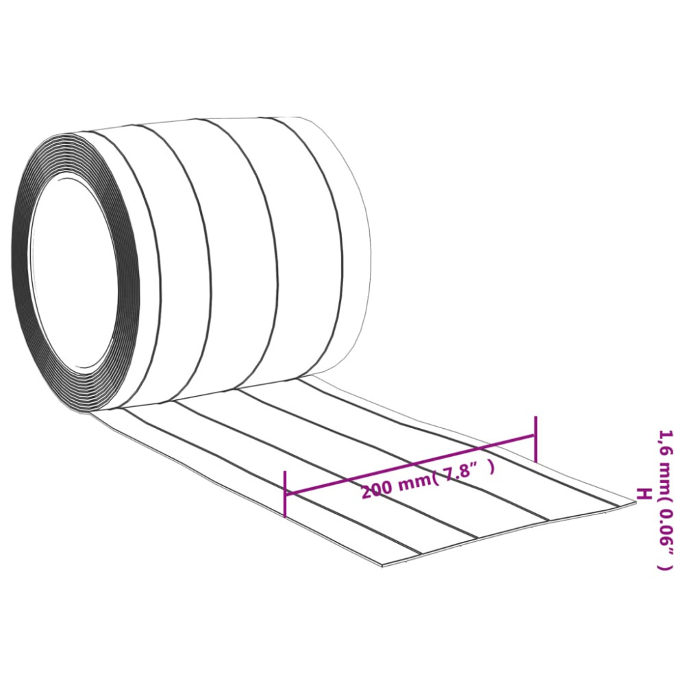 Produktbild för Köldridå transparent 200x1,6 mm 50 m PVC