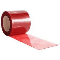 Produktbild för Köldridå röd 200x1,6 mm 25 m PVC