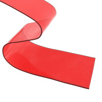 Produktbild för Köldridå röd 200x1,6 mm 25 m PVC