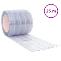 Produktbild för Köldridå transparent 200x1,6 mm 25 m PVC