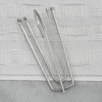 Produktbild för Mörkläggningsgardin med krokar linnelook 2 st grå 140x175 cm