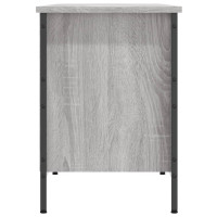 Produktbild för Skohylla grå sonoma 131x35x50 cm konstruerat trä