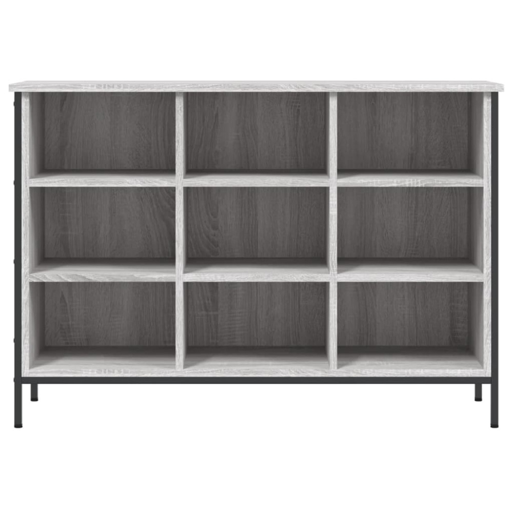 Produktbild för Skohylla grå sonoma 100x35x70 cm konstruerat trä