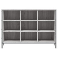 Produktbild för Skohylla grå sonoma 100x35x70 cm konstruerat trä