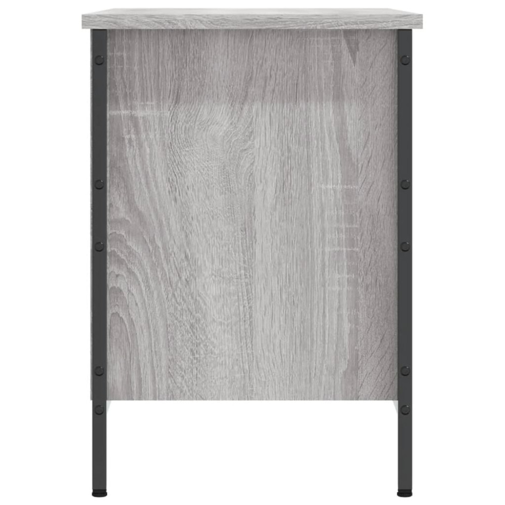 Produktbild för Skohylla grå sonoma 69x35x50 cm konstruerat trä