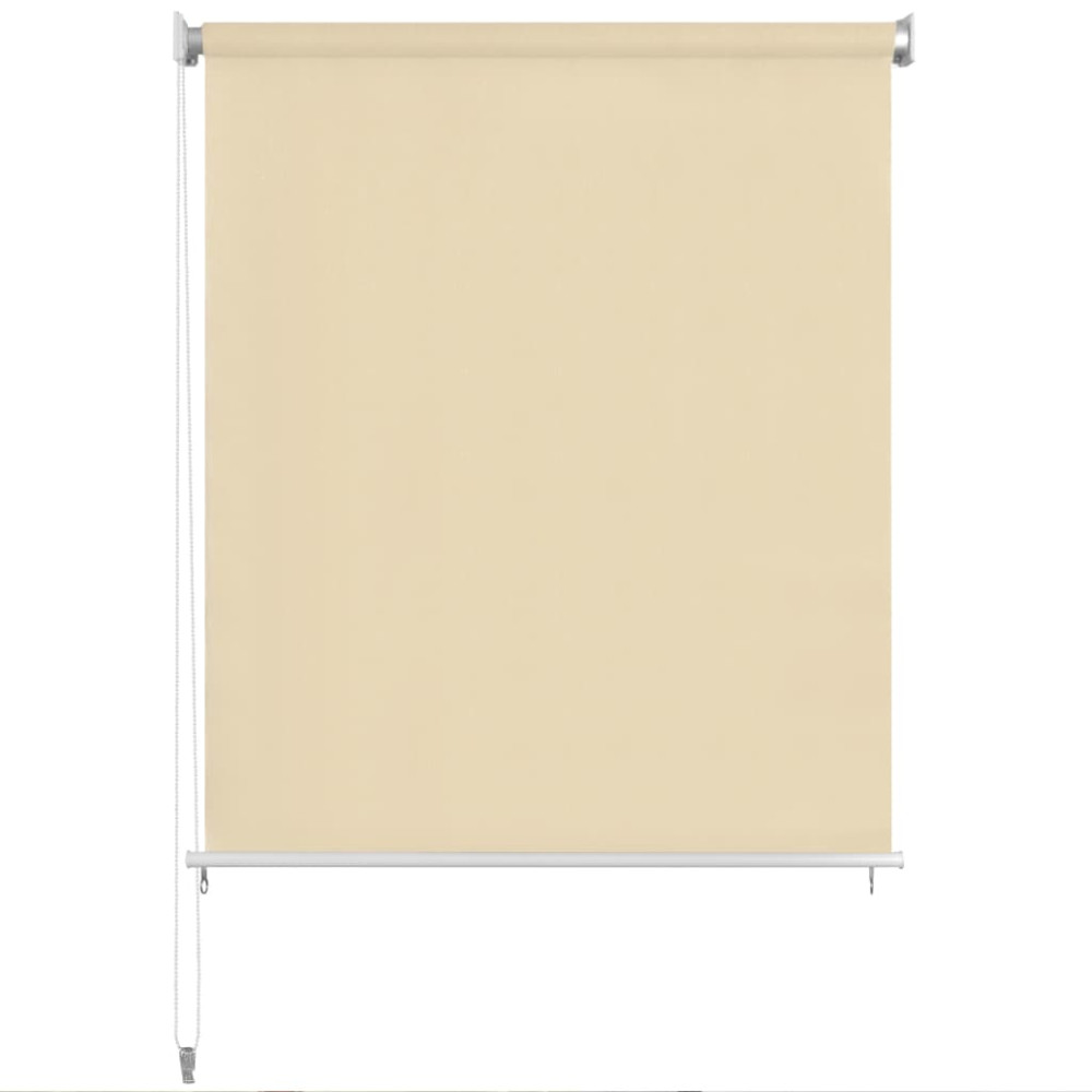 Produktbild för Rullgardin utomhus 105 (B) x 140 (H) cm gräddvit