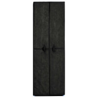 Produktbild för Skoförvaring 60x30x166 cm svart tyg