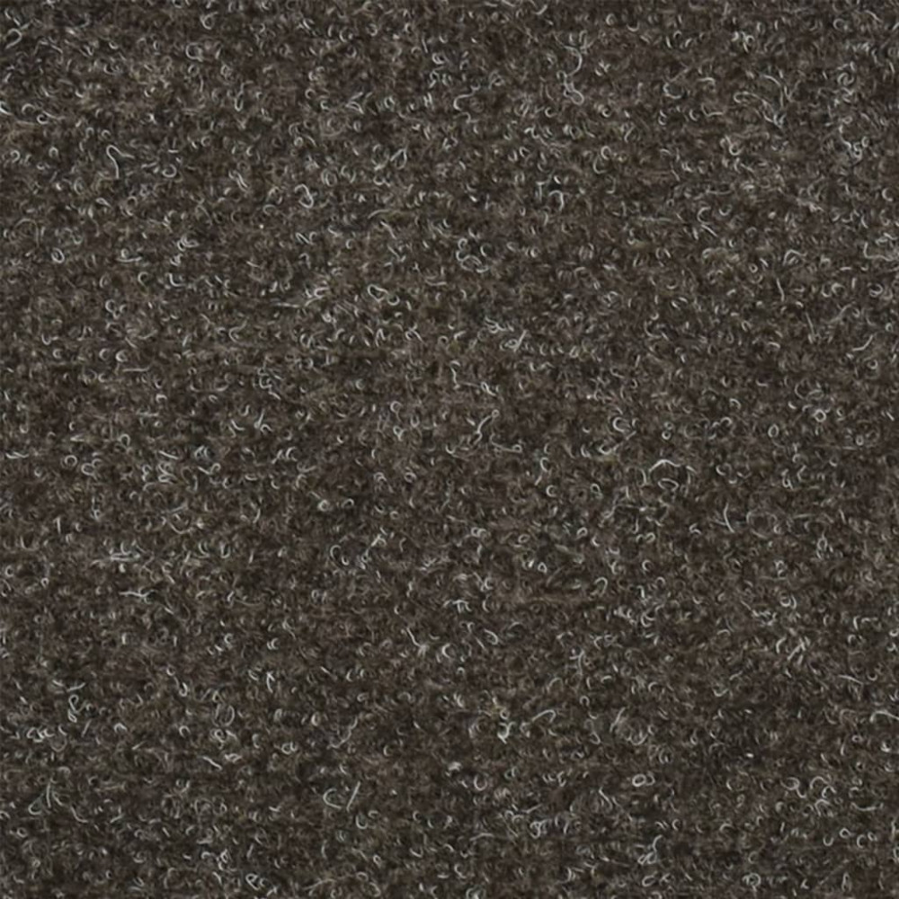 Produktbild för Trappmattor självhäftande 5 st 65x21x4 cm antracit halvrunda stora