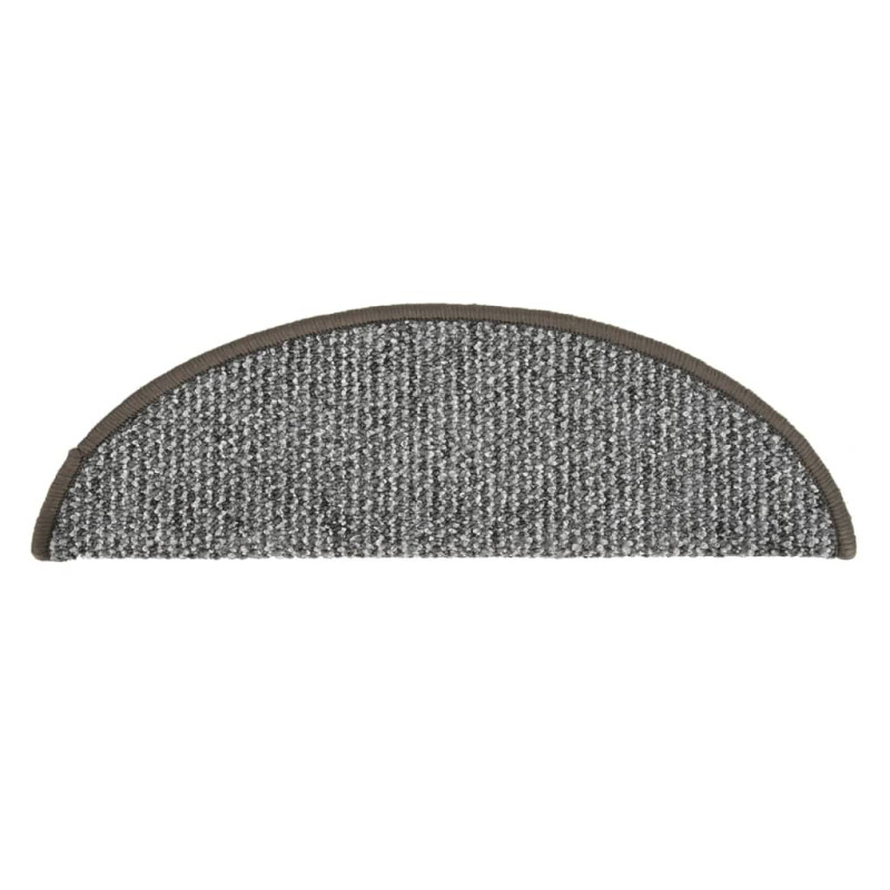 Produktbild för Trappstegsmattor 15 st grå 56x17x3 cm