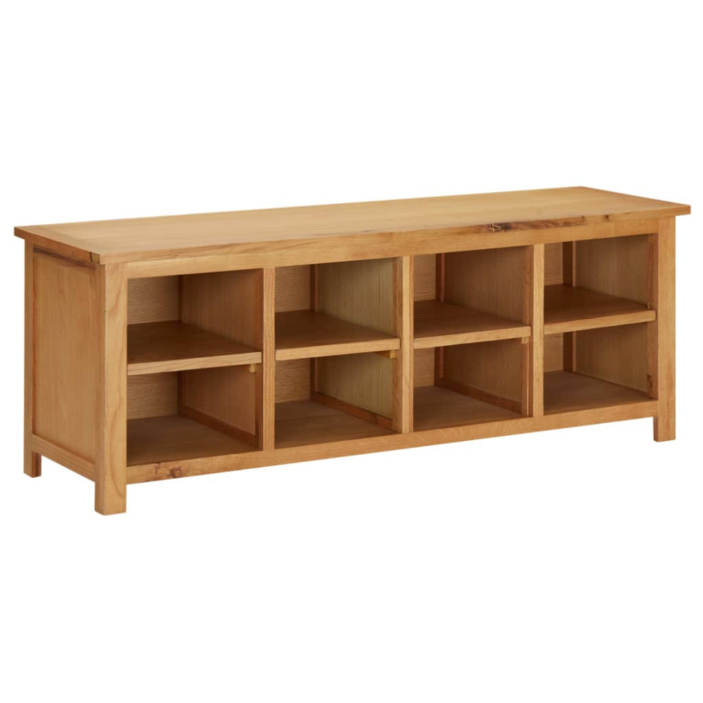Produktbild för Skohylla 114x37x45 cm massiv ek