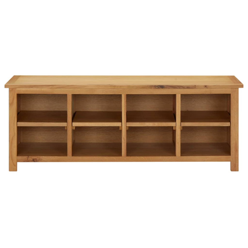 Produktbild för Skohylla 114x37x45 cm massiv ek