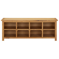 Produktbild för Skohylla 114x37x45 cm massiv ek