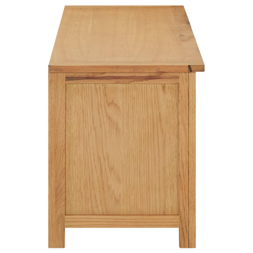 Produktbild för Skohylla 114x37x45 cm massiv ek
