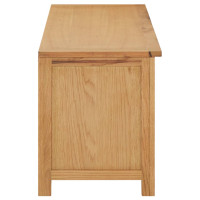 Produktbild för Skohylla 114x37x45 cm massiv ek