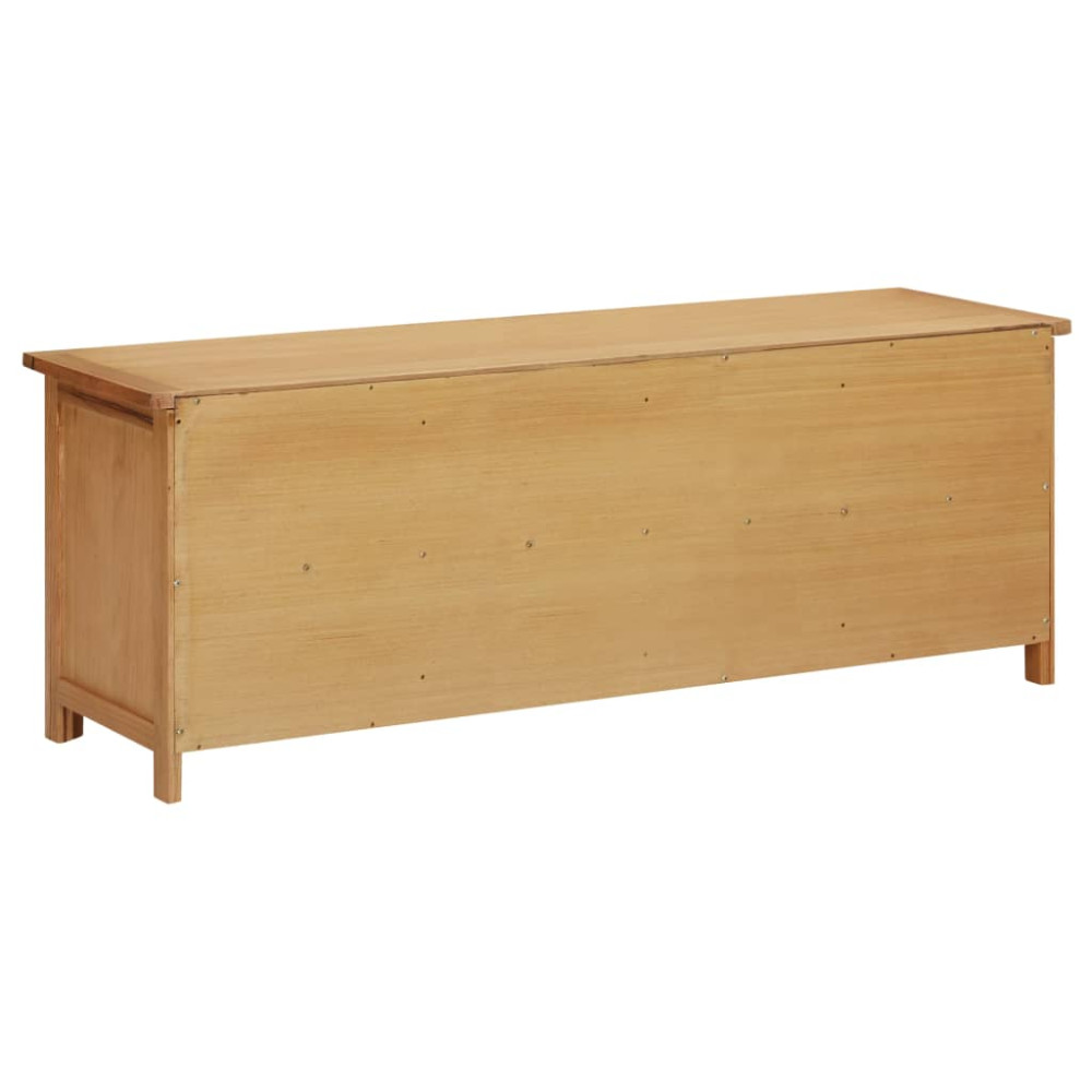 Produktbild för Skohylla 114x37x45 cm massiv ek