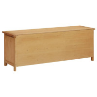 Produktbild för Skohylla 114x37x45 cm massiv ek