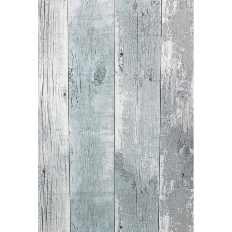 Produktbild för Tophic Tapet Wooden Planks grå och blå